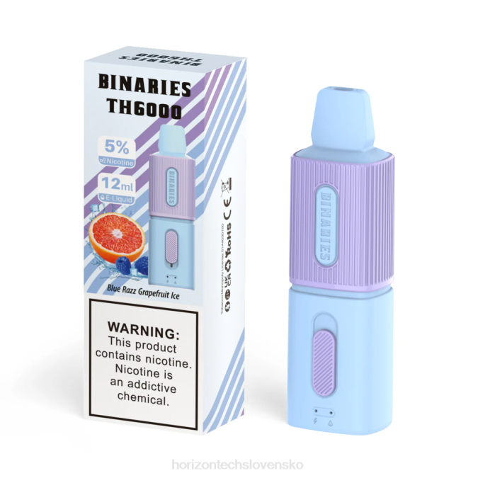 HorizonTech Binaries Cabin th6000 jednorazový 12ml blue razz grapefruitový ľad 6BZV108 Horizon Tech Vape Tank