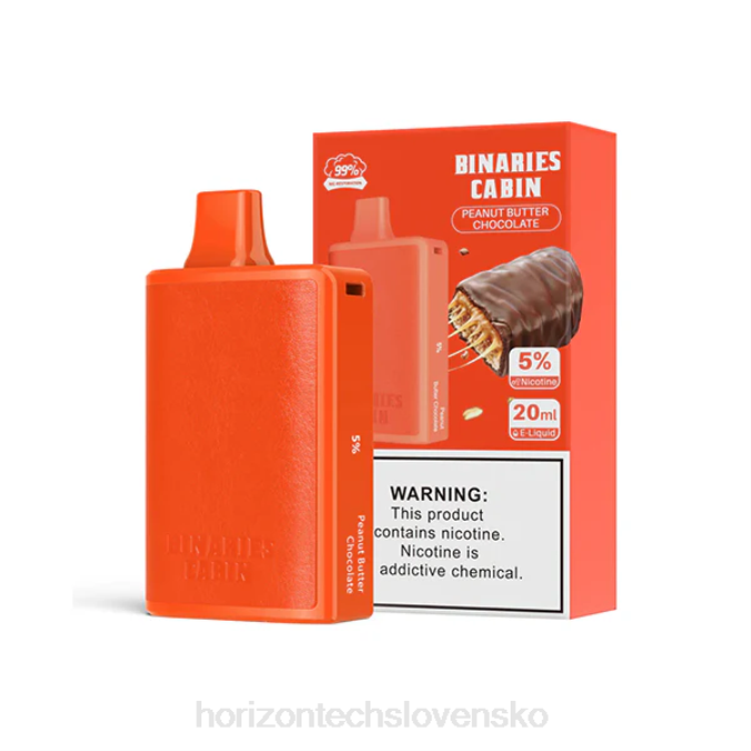 HorizonTech Binaries Cabin jednorazové 20 ml arašidové maslo čokoláda 6BZV65 Horizon Tech Company