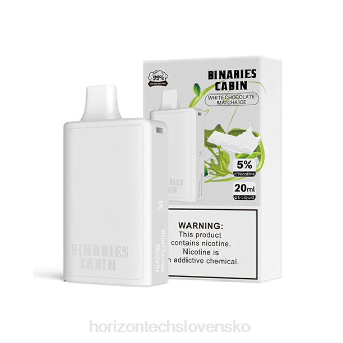 HorizonTech Binaries Cabin jednorazové 20 ml biela čokoláda matcha ľad 6BZV72 Horizontech Bratislava