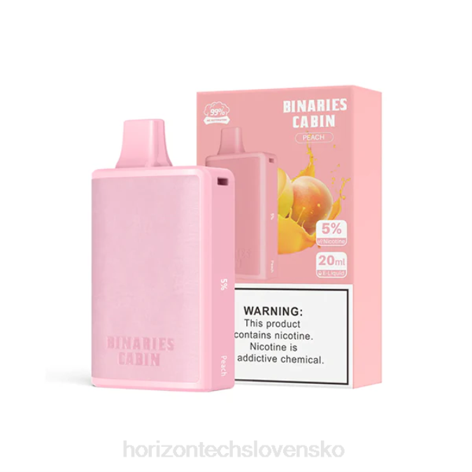 HorizonTech Binaries Cabin jednorazové 20 ml broskyňa 6BZV64 Horizon Tech Vape