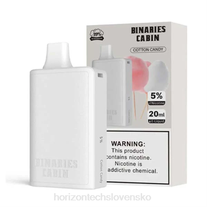 HorizonTech Binaries Cabin jednorazové 20 ml cukrová vata 6BZV73 Horizontech Vape Slovensko