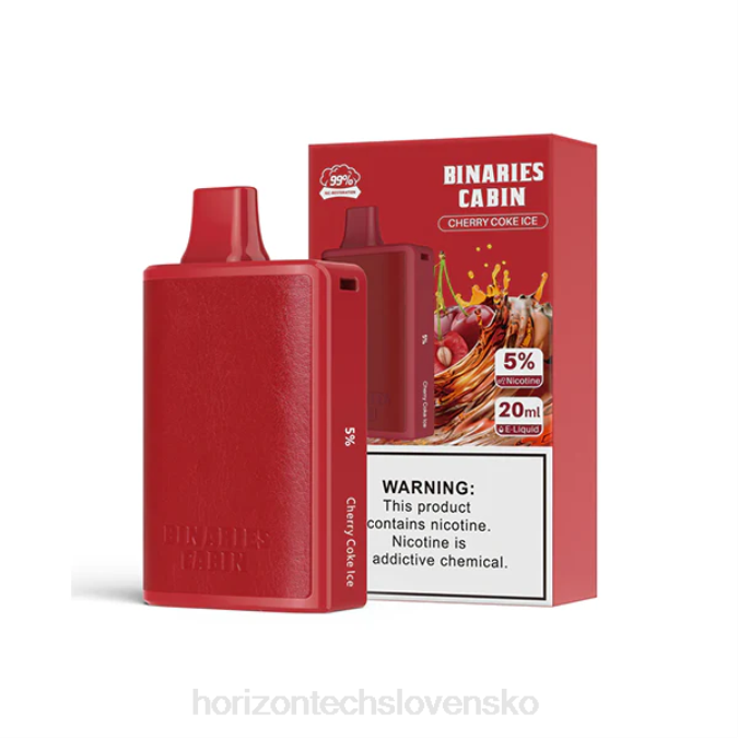HorizonTech Binaries Cabin jednorazové 20 ml čerešňový kolový ľad 6BZV54 Horizon Tech Vape