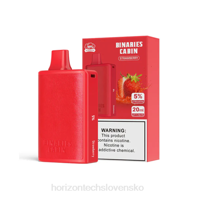 HorizonTech Binaries Cabin jednorazové 20 ml jahodový 6BZV68 Horizon Tech Vape Tank