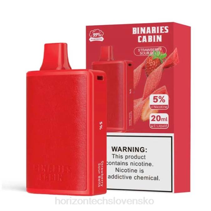 HorizonTech Binaries Cabin jednorazové 20 ml jahodové kyslé pásy 6BZV78 Horizon Tech Vape Tank