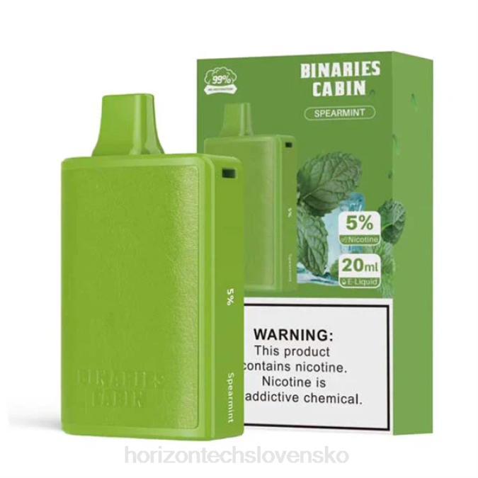 HorizonTech Binaries Cabin jednorazové 20 ml mäta klasnatá 6BZV74 Horizon Tech Vape