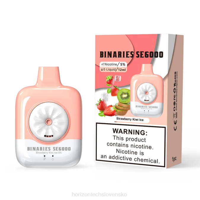 HorizonTech Binaries Cabin jednorazové 12ml jahodový ľad s kiwi 6BZV144 Horizon Tech Vape