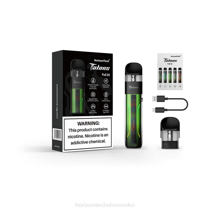 HorizonTech Talons sada pre začiatočníkov jablkovo zelené 6BZV201 Horizontech Vape Kit